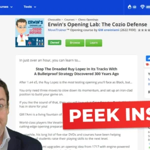 GM Erwin L'Ami - Erwins Opening Lab - The Cozio Defense Cheap