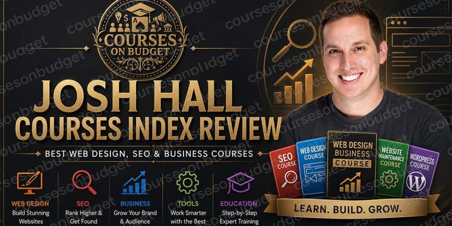 Josh Hall Courses Index Review for web design, SEO and web design business training