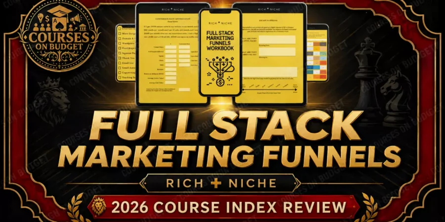 Rich Niche Full Stack Marketing Funnels Course Index Review on Courses On Budget