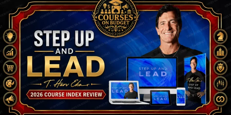 T. Harv Eker Step Up and Lead review 2026 on Courses On Budget