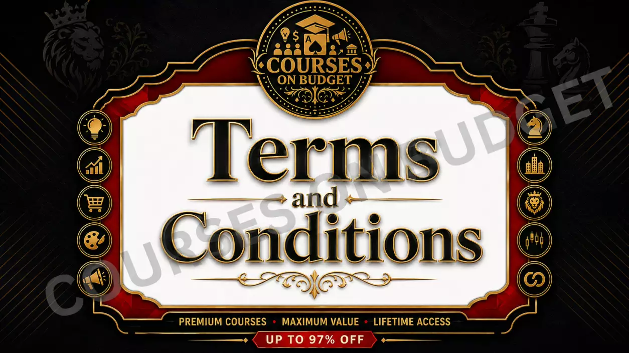 Courses On Budget Terms and Conditions for digital course purchases