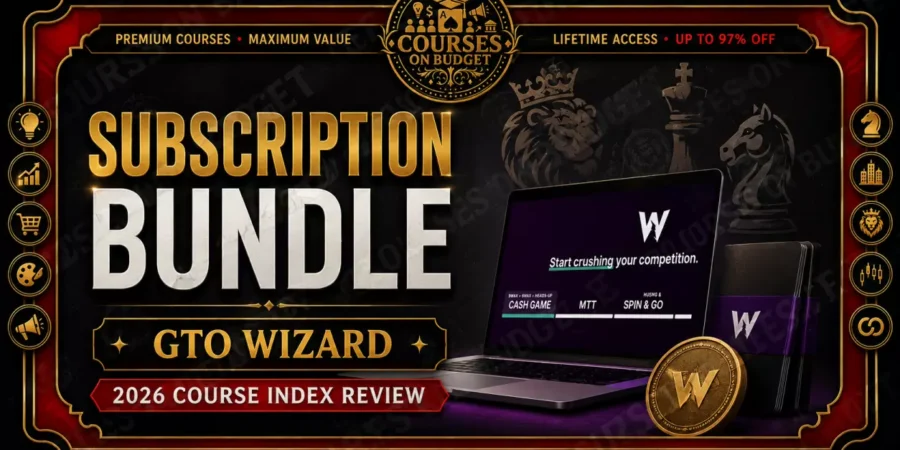 GTO Wizard Subscription Bundle review 2026 on Courses On Budget