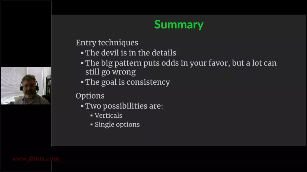 Should you use options for pullbacks yes and no summary slide, Adam Grimes Pullbacks Masterclass Should you use options for pullbacks yes and no summary slide, Adam Grimes Pullbacks Masterclass