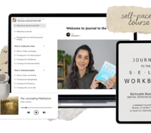 Ana Juma Journal to the Self journaling course cover on Courses On Budget