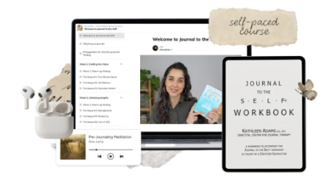 Ana Juma Journal to the Self journaling course cover on Courses On Budget