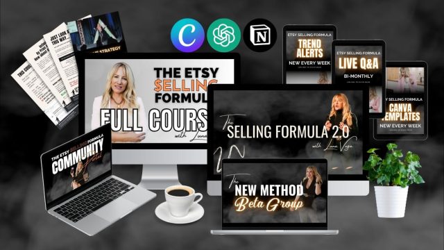 Luna Vegas The Etsy Selling Formula course on Courses On Budget