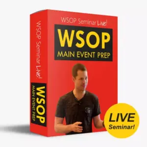 PokerCoaching WSOP Seminar Live - Main Event Prep poker course on Courses On Budget