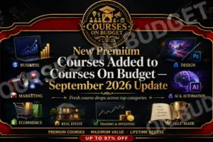 New premium courses September 2026 update on Courses On Budget — poker, AI, marketing and trading releases