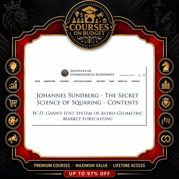 Cosmo Economics – The Secret Science Of Squaring – Johannes Sundberg trading course 2026 on Courses On Budget